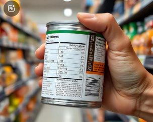 Etiquetas para latas y envases cilíndricos con código de barras