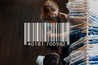 Etiquetas para ropa y textiles con código de barras